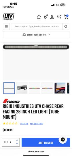 UTV Chase Bar USED (no cable)