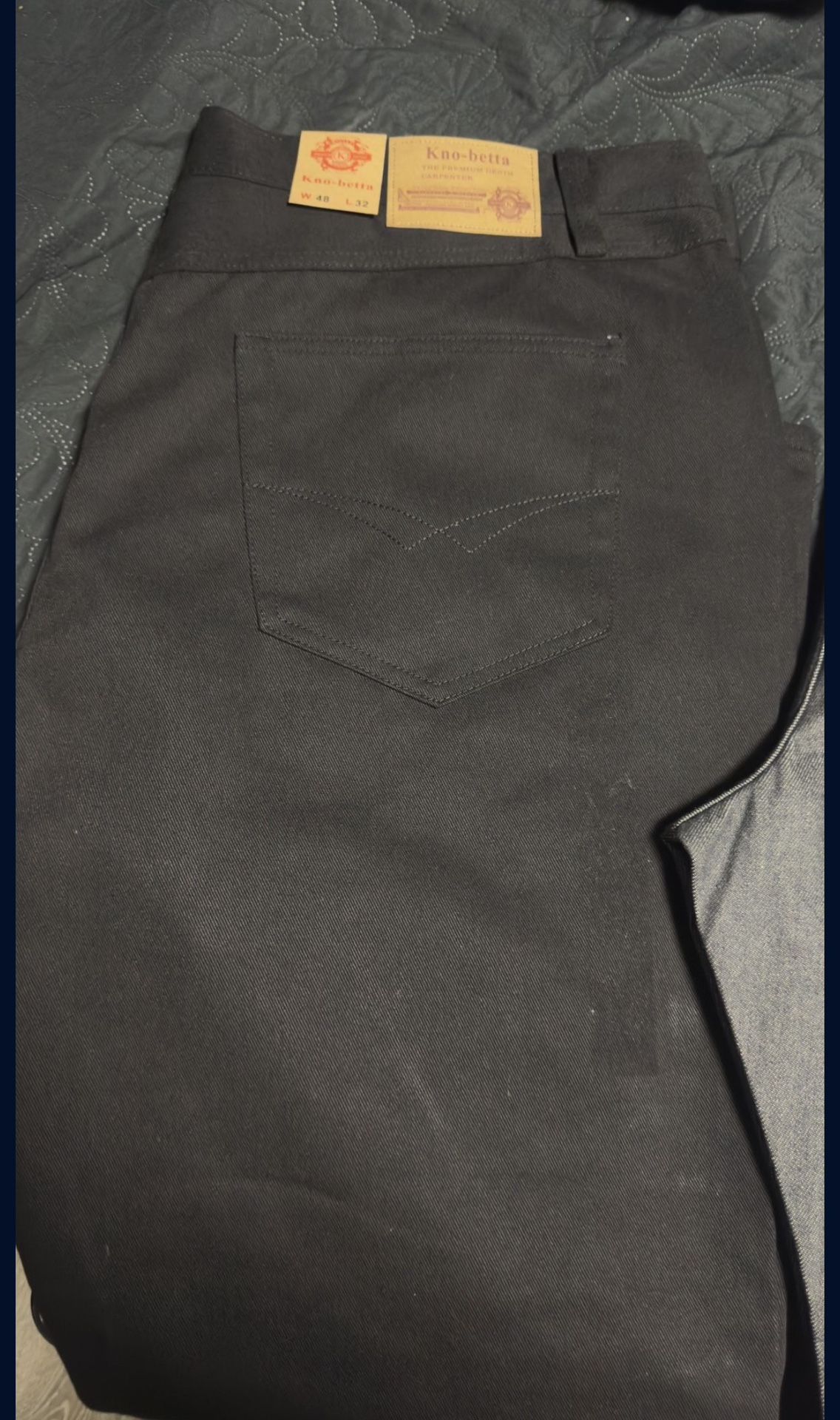 Kno Betta Jeans Black Size 48x32 Grey Size 46x32