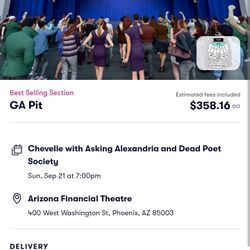 Pit Tickets To Chevelle, Asking Alexandria, Dead Poets Society