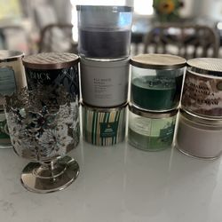 Candles And Holder 