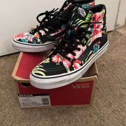Vans Sk8 High Slim floral Men s 8.5 Women s 10 for Sale in Modesto