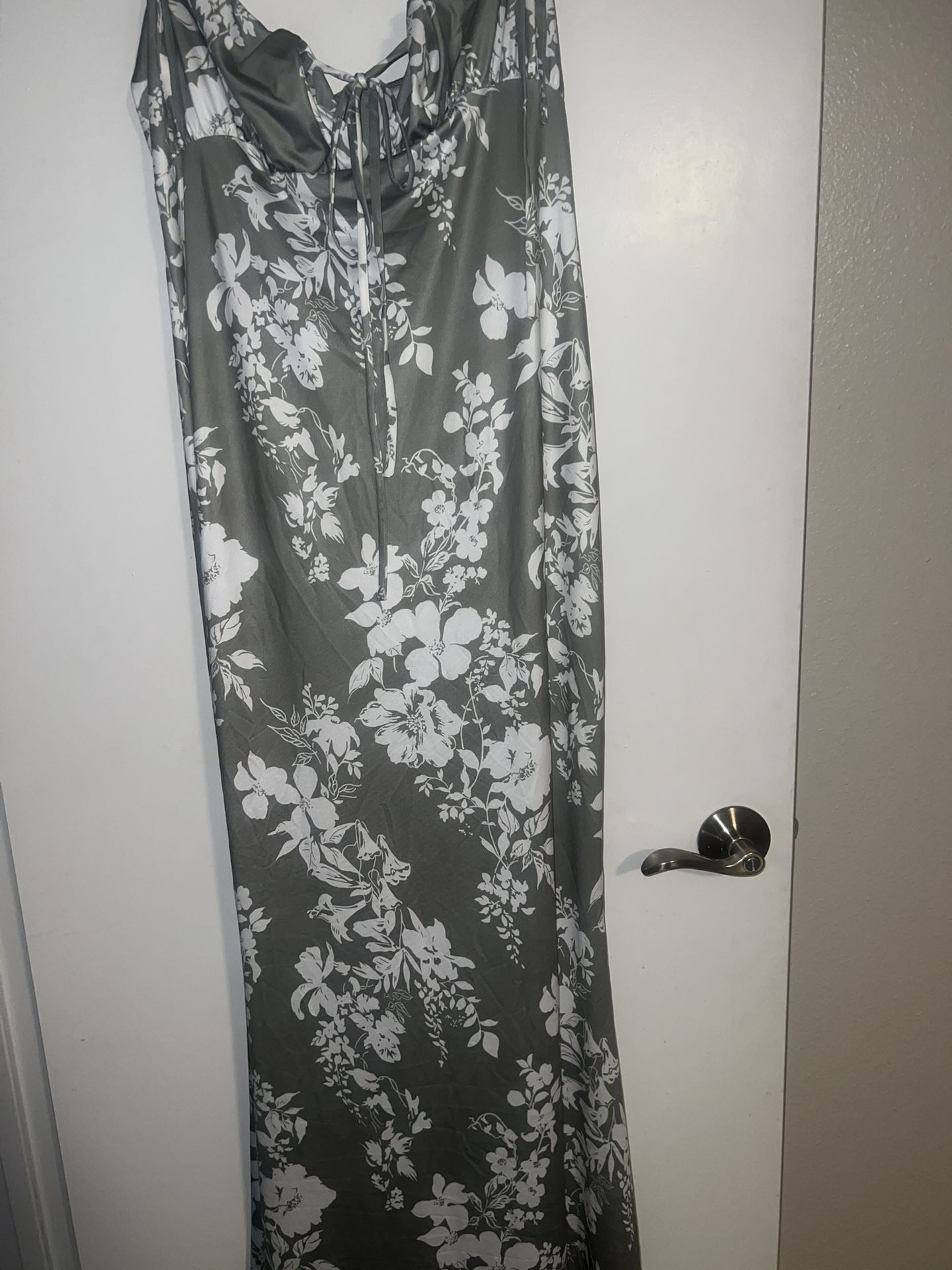 Green And White Multi Style Dress