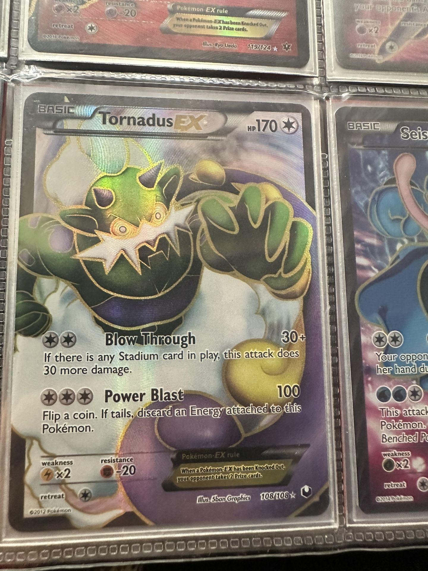 Tornadous Ex Full Art NM 108/108 2012
