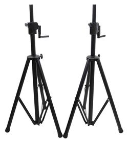 PROX T-SS21CX2 PKG Pair 6FT Crank-Speaker Stand Pro with Bag
