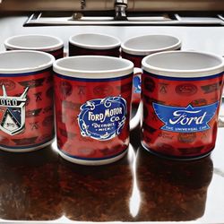 Ford Logo Mug Set – 6 Official Licensed Coffee Cups