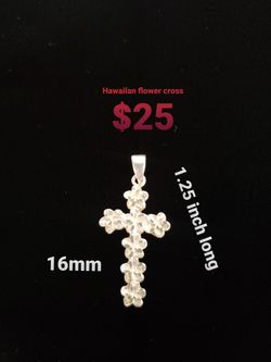 Sterling Silver Medium Cross Pendant
