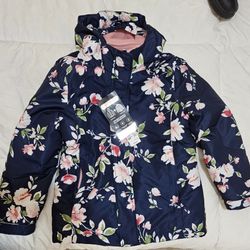 New .Chaqueta Para Niña , Frio Intenso Talla M 7-8 