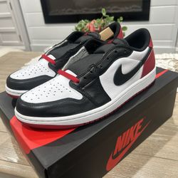 Retro Nike Air Jordan 1 Low “Black Toe” - size 11