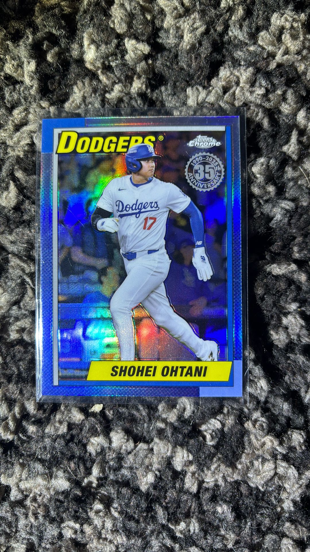 Blue Color Match 35th Anniversary Shohei Ohtani Refractor