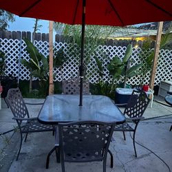 Patio Set Table Chairs