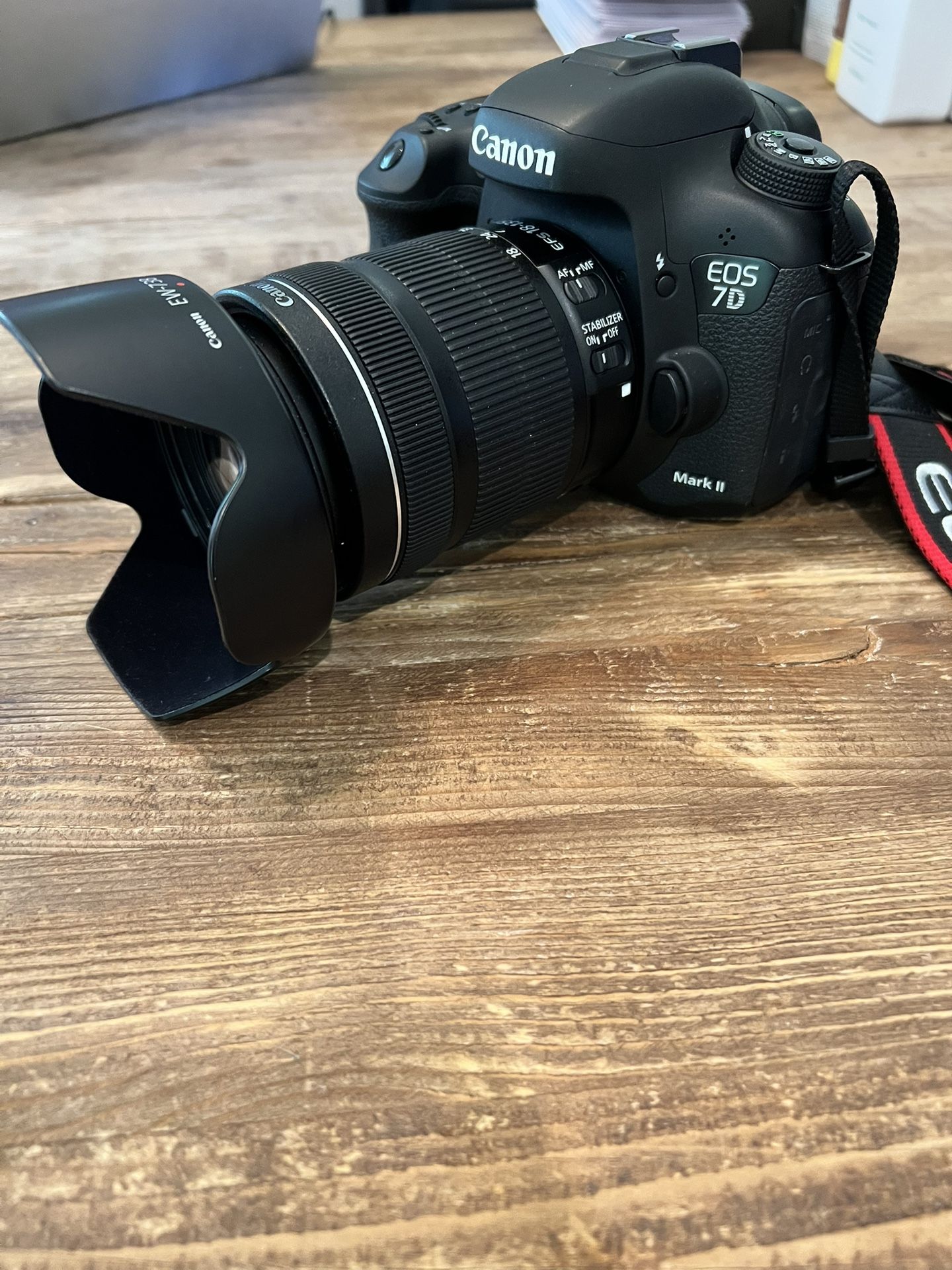 Canon 7D Mark II With 18-135mm IS STM Lens, Extra Battery