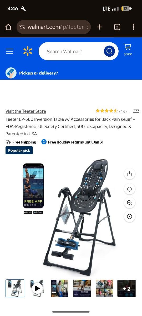 Teeter Inversion Table