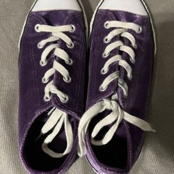 Converse Shoes Purple TCU 