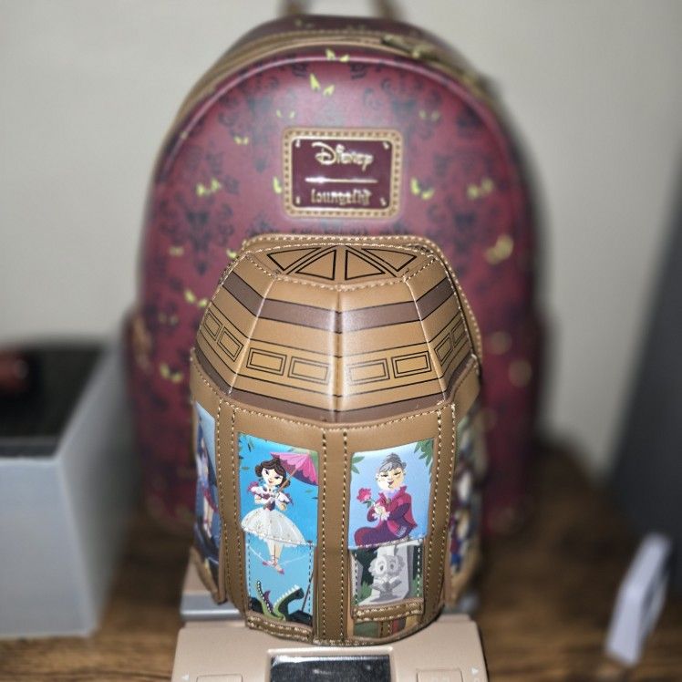 Loungefly Disney The Haunted Mansion Stretching Room Portraits Mini Backpack