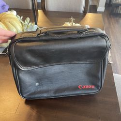 Vintage Canon Leather Camera Bag