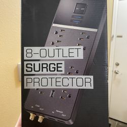 Unopened 8 Outlet Surge Protector