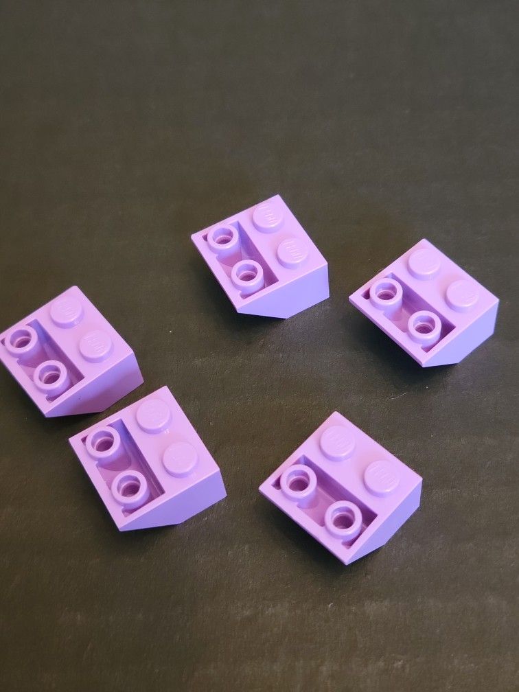 LEGO Parts - Medium Lavender Slope, Inverted 45 2 x 2 - No 3660 - QTY 5