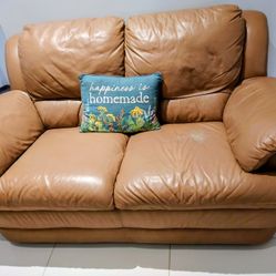 Lightly Used Leather Couch 