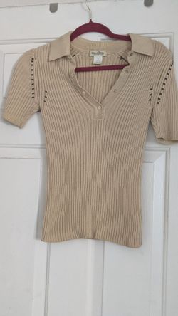Cute knitted tan & black small shirt