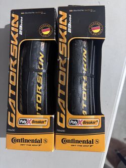 Continental Gatorskin 700x23C Road Bike Tires – New Pair, Folding