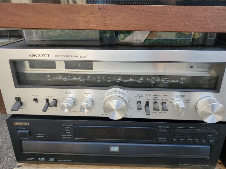 Vintage Stereo Lot Scott Marantz Receiver Magnavox  CD Player