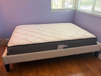 Full size - platform bed and mattress