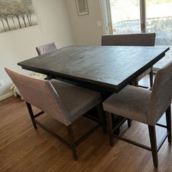 2 Pc Dining Set- Table And Corner Bar