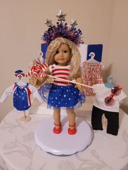 Beautiful Wonderful Patriotic American Girl Doll Bundle