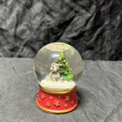 Danbury Mint Mini schnauzer snow globe collection 