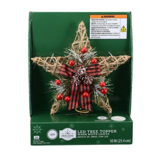 CHRISTMAS GOLD STAR BATTERY OPERATED 10 Inch