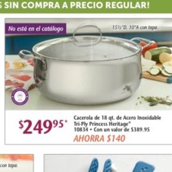  Caserola 16 Qt Tryply Princess House