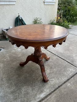 Brown Round Table 36”
