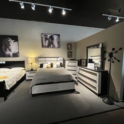 Brown 4PC Queen Bedroom Set