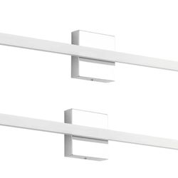 Combuh 24in LED Bathroom Light Fixture Chrome (2-pack) New 