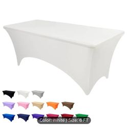 White Table Covers (4) NEW