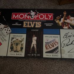 Elvis 25th Anniversary Monopoly Collector's Edition