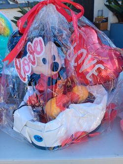 Vintage Mickey Mouse Valentines Plush