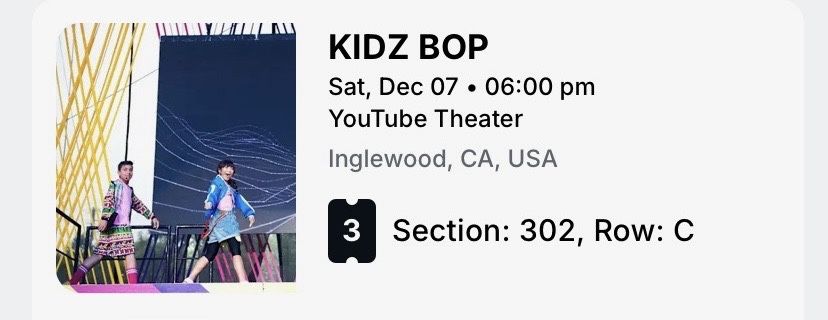 Kids Bop Tickets