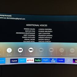 Samsung Curve Smart Tv 65 Inch With Hanger For Sale