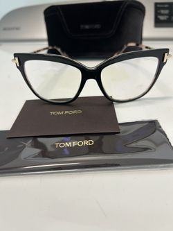 Tom Ford Blue Block Cat Eyeglasses 