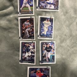 2025 Topps Baseball Lot (7 Cards) Dodgers & Marlins – Outman, Pérez, Henriquez R