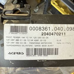 2000-2005 Older Yz Front Fender 