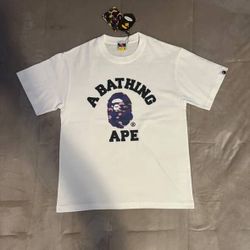 Bape White Short Sleeve Shirt