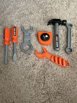 Kids plastic Black & Decker tool set