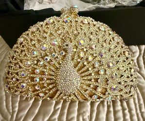 Crystal Peacock Clutch Women Evening Bags Wedding