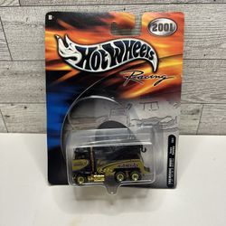 Vintage Hot Wheels Black / Gold  ‘2000 Kanses Speedway  Tow Truck / ‘2001 Treasure Hunt • Die Cast Metal  • Made in Thailand Real Rubber Tires 