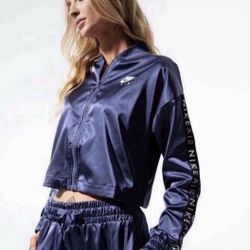 Nike Track Air Women's Satin Track Jacket Size Large 