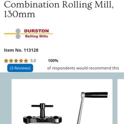 Durston C130 Rolling Mill 