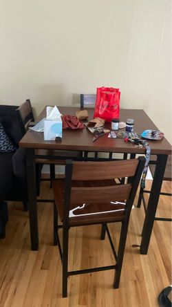 Table and 4 chairs