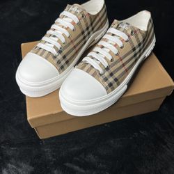 Burberry Men's Check Sneakers